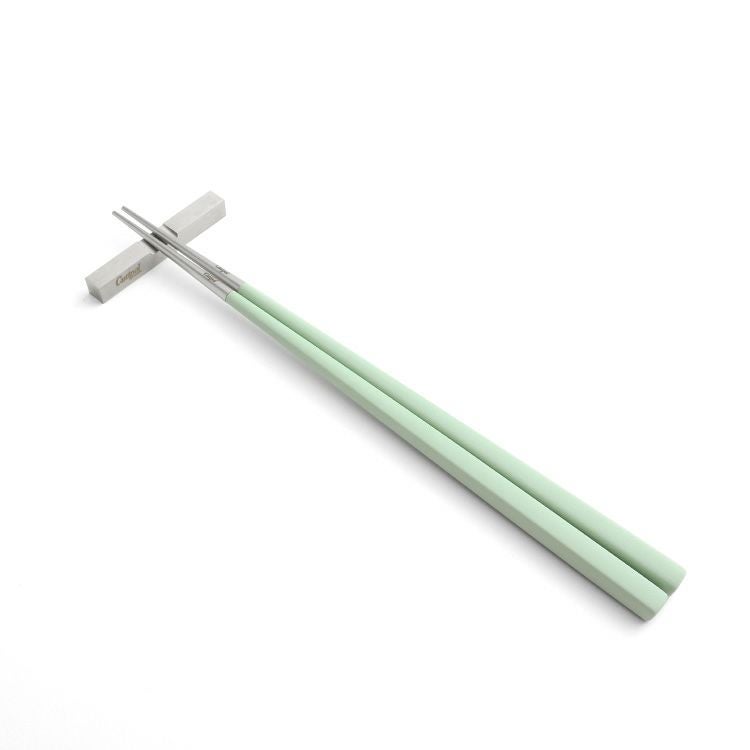 クチポール（Cutipol） クーベ/KUBE セラドン 箸 + 箸置きセット