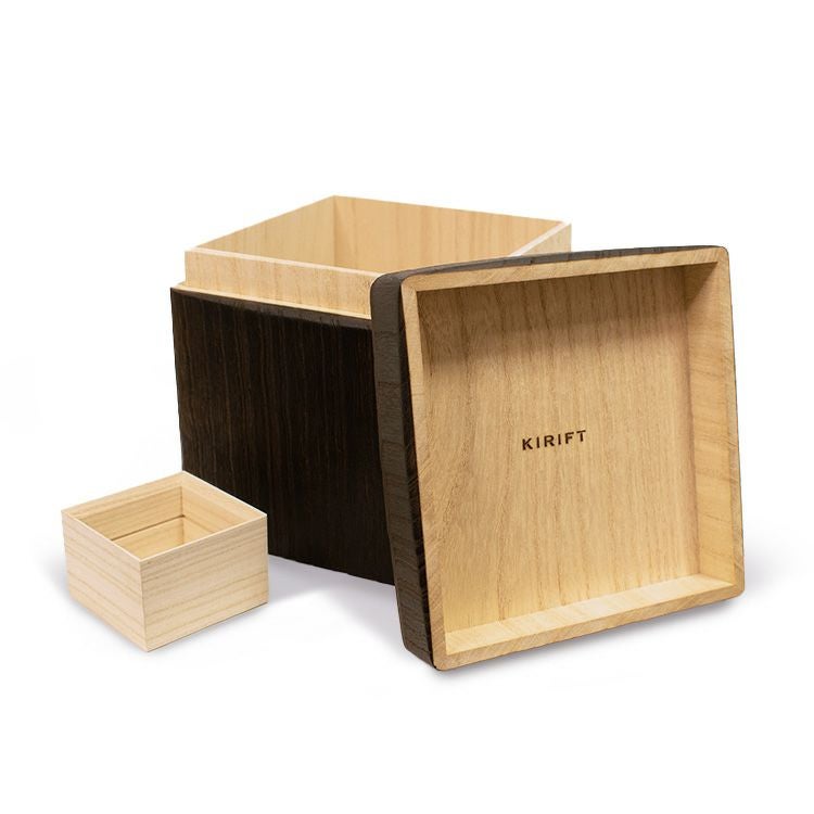 キリフト（KIRIFT） ライスストッカー/RICE STOCKER 焼桐 国産桐 米びつ 2kg