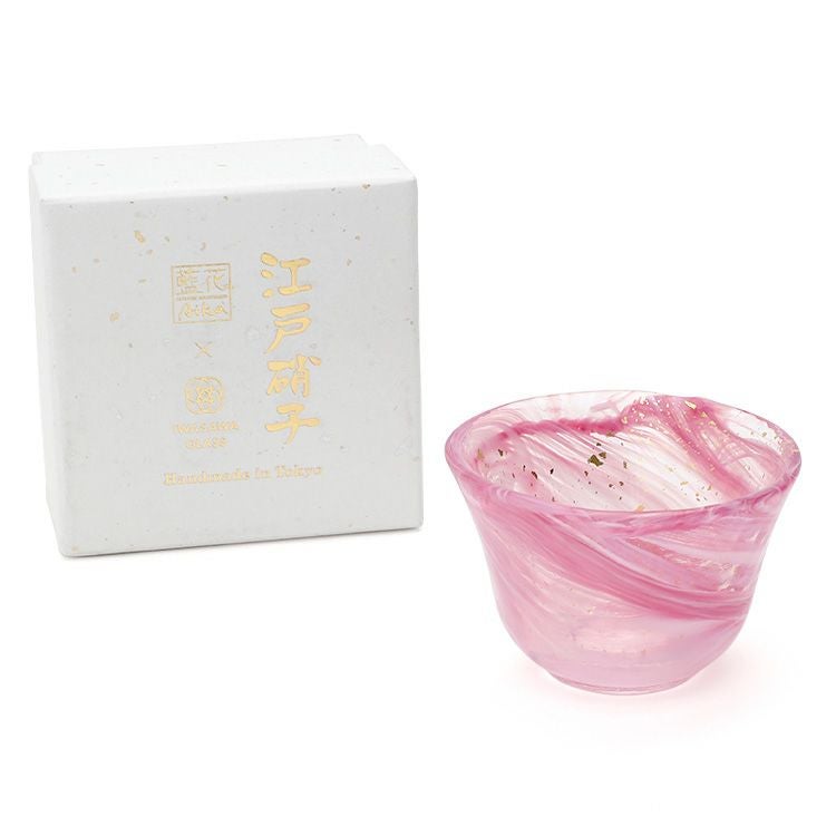 藍花×岩澤硝子 ぐい呑み