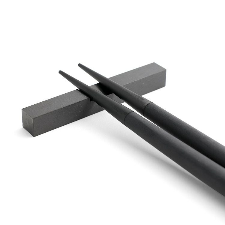 クチポール（Cutipol） ゴア/GOA オールブラック 箸 + 箸置きセット