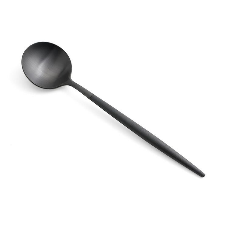 クチポール（Cutipol） ゴア/GOA オールブラック ディナー3点＆カトラリーレスト1点