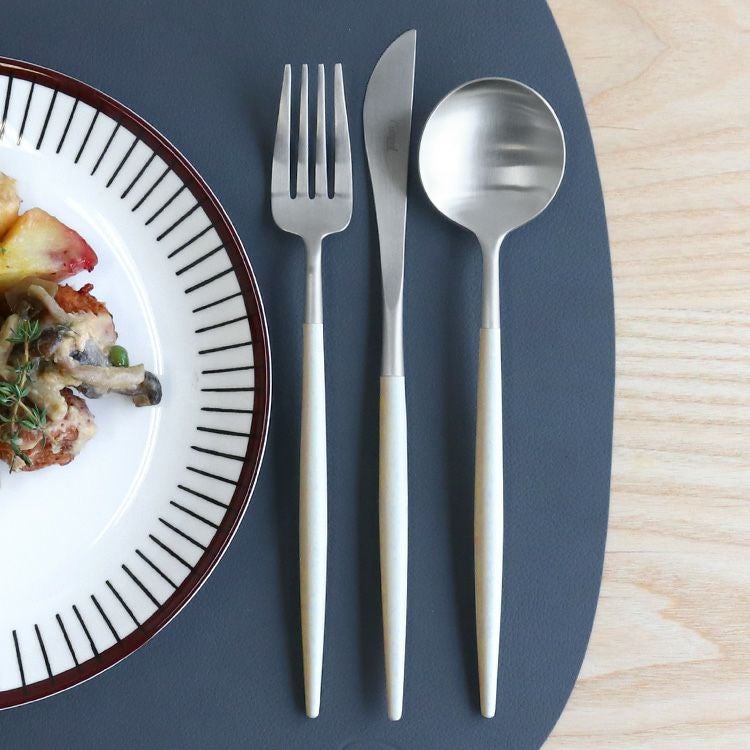 クチポール（Cutipol） ゴア/GOA ライトアイボリー ディナー3点セット