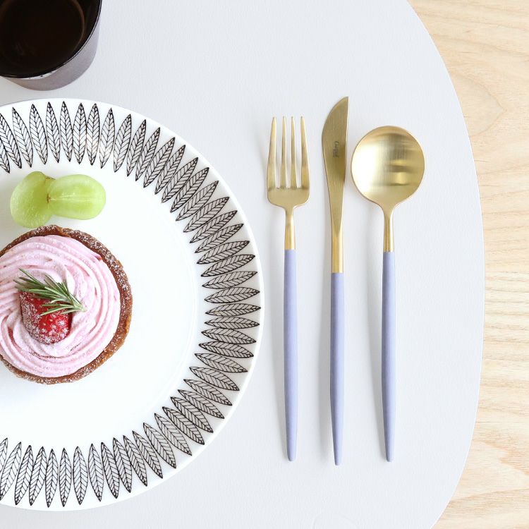 クチポール（Cutipol） ゴア/GOA バイオレットマットゴールド デザート3点セット