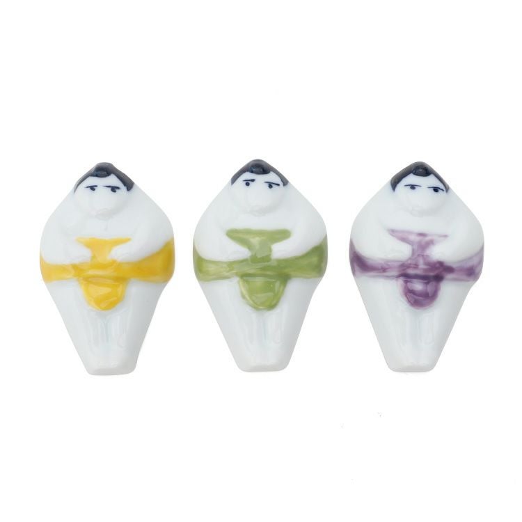 藍花 おすもうさん ぷっくり箸置 ギフトセット 5個組