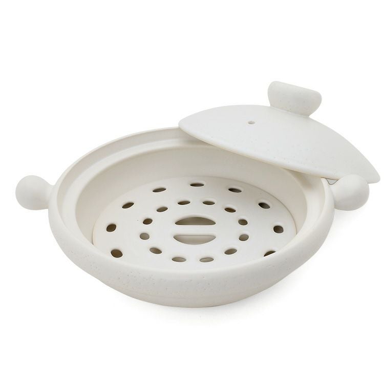 弥生陶園 丸土鍋（むしスノコ付き）