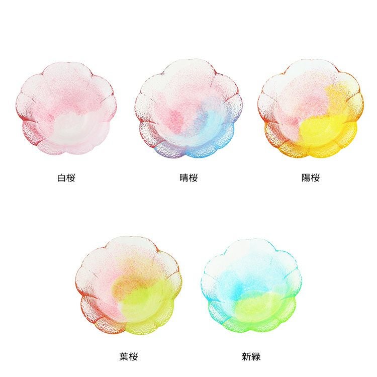 藍花×岩澤硝子 小鉢 白桜